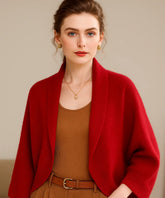 Comprar Cardigan feminino tricot premium vermelho, leve e caimento elegante para looks sofisticados e confortáveis no frio em promoção ZARA